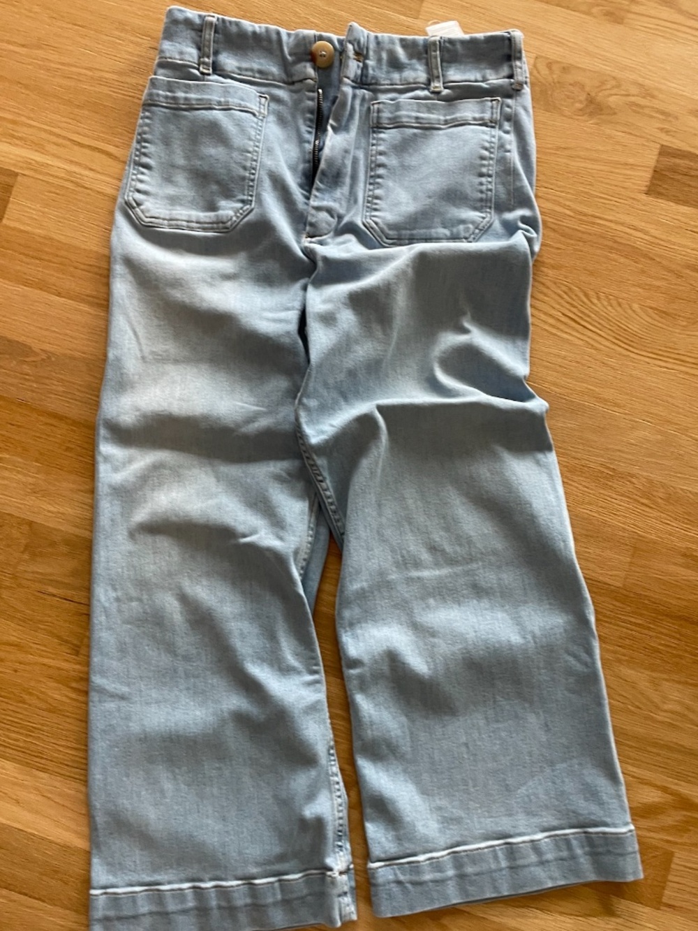The Colette Jean Crop Wide-Leg Pants by Maeve